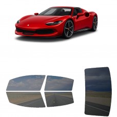 לרכב Ferrari 296 GTS 2022 ציפוי חלונות שחורים רב פעמי סיליקון לחלונות קדמיים, אחוריים ולחלון האחורי