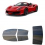 לרכב Ferrari 488 PistaSpider 2019 ציפוי חלונות שחורים רב פעמי סיליקון לחלונות קדמיים, אחוריים ולחלון האחורי