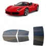 לרכב Ferrari 488 Spider 2016 ציפוי חלונות שחורים רב פעמי סיליקון לחלונות קדמיים, אחוריים ולחלון האחורי