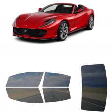 לרכב Ferrari 812 GTS 2020 ציפוי חלונות שחורים רב פעמי סיליקון לחלונות קדמיים, אחוריים ולחלון האחורי