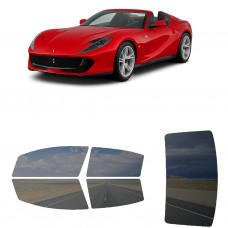 לרכב Ferrari 812 GTS 2022 ציפוי חלונות שחורים רב פעמי סיליקון לחלונות קדמיים, אחוריים ולחלון האחורי