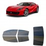לרכב Ferrari 812 Superfast 2018 ציפוי חלונות שחורים רב פעמי סיליקון לחלונות קדמיים, אחוריים ולחלון האחורי