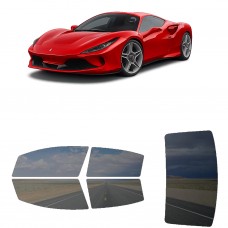 לרכב Ferrari F8 Tributo 2020 ציפוי חלונות שחורים רב פעמי סיליקון לחלונות קדמיים, אחוריים ולחלון האחורי