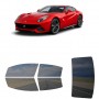 לרכב Ferrari F12 Berlinetta 2013 ציפוי חלונות שחורים רב פעמי סיליקון לחלונות קדמיים, אחוריים ולחלון האחורי