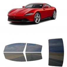 לרכב Ferrari Roma 2024 ציפוי חלונות שחורים רב פעמי סיליקון לחלונות קדמיים, אחוריים ולחלון האחורי