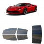 לרכב Ferrari SF90 Stadale 2021 ציפוי חלונות שחורים רב פעמי סיליקון לחלונות קדמיים, אחוריים ולחלון האחורי