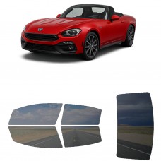לרכב Fiat 124 Spider Abarth 2020 ציפוי חלונות שחורים רב פעמי סיליקון לחלונות קדמיים, אחוריים ולחלון האחורי
