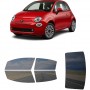 לרכב Fiat 500 2018 ציפוי חלונות שחורים רב פעמי סיליקון לחלונות קדמיים, אחוריים ולחלון האחורי