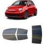 לרכב Fiat 500Abarth 2013 ציפוי חלונות שחורים רב פעמי סיליקון לחלונות קדמיים, אחוריים ולחלון האחורי
