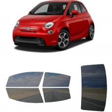 לרכב Fiat 500e 2016 ציפוי חלונות שחורים רב פעמי סיליקון לחלונות קדמיים, אחוריים ולחלון האחורי