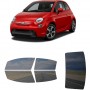 לרכב Fiat 500e 2016 ציפוי חלונות שחורים רב פעמי סיליקון לחלונות קדמיים, אחוריים ולחלון האחורי