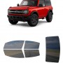 לרכב Ford Bronco 2Door 2021 ציפוי חלונות שחורים רב פעמי סיליקון לחלונות קדמיים, אחוריים ולחלון האחורי