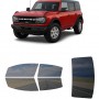 לרכב Ford Bronco 4Door 2021 ציפוי חלונות שחורים רב פעמי סיליקון לחלונות קדמיים, אחוריים ולחלון האחורי