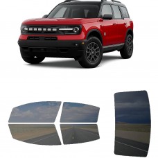לרכב Ford Bronco Sport Badlands 2022 ציפוי חלונות שחורים רב פעמי סיליקון לחלונות קדמיים, אחוריים ולחלון האחורי