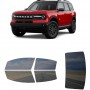 לרכב Ford Bronco Sport Badlands 2022 ציפוי חלונות שחורים רב פעמי סיליקון לחלונות קדמיים, אחוריים ולחלון האחורי