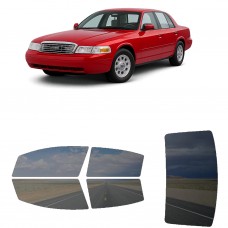 לרכב Ford Crown Victoria 4Door 1999 ציפוי חלונות שחורים רב פעמי סיליקון לחלונות קדמיים, אחוריים ולחלון האחורי