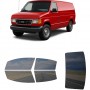 לרכב Ford Econoline Van 1992 ציפוי חלונות שחורים רב פעמי סיליקון לחלונות קדמיים, אחוריים ולחלון האחורי