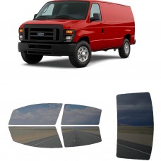 לרכב Ford Econoline Van 2008 ציפוי חלונות שחורים רב פעמי סיליקון לחלונות קדמיים, אחוריים ולחלון האחורי