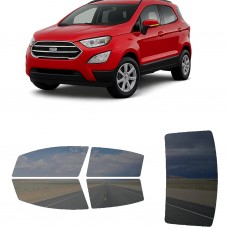 לרכב Ford EcoSport 4Door 2018 ציפוי חלונות שחורים רב פעמי סיליקון לחלונות קדמיים, אחוריים ולחלון האחורי