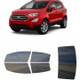 לרכב Ford EcoSport 4Door 2018 ציפוי חלונות שחורים רב פעמי סיליקון לחלונות קדמיים, אחוריים ולחלון האחורי