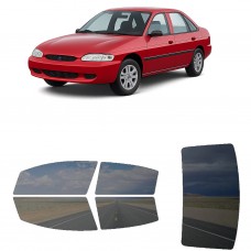 לרכב Ford Escort 4Door 1997 ציפוי חלונות שחורים רב פעמי סיליקון לחלונות קדמיים, אחוריים ולחלון האחורי