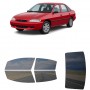 לרכב Ford Escort 4Door 1997 ציפוי חלונות שחורים רב פעמי סיליקון לחלונות קדמיים, אחוריים ולחלון האחורי