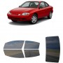 לרכב Ford Escort ZX2 2Door 1998 ציפוי חלונות שחורים רב פעמי סיליקון לחלונות קדמיים, אחוריים ולחלון האחורי