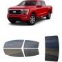 לרכב Ford F150 PU 2021 ציפוי חלונות שחורים רב פעמי סיליקון לחלונות קדמיים, אחוריים ולחלון האחורי
