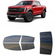 לרכב Ford F-150 Raptoreps 2022 ציפוי חלונות שחורים רב פעמי סיליקון לחלונות קדמיים, אחוריים ולחלון האחורי