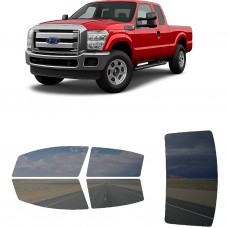 לרכב Ford F-250 2016 ציפוי חלונות שחורים רב פעמי סיליקון לחלונות קדמיים, אחוריים ולחלון האחורי