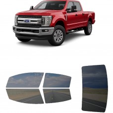 לרכב Ford F-250 2017 ציפוי חלונות שחורים רב פעמי סיליקון לחלונות קדמיים, אחוריים ולחלון האחורי