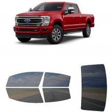 לרכב Ford F-350 Platinum 2021 ציפוי חלונות שחורים רב פעמי סיליקון לחלונות קדמיים, אחוריים ולחלון האחורי