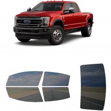 לרכב Ford F-450 King Ranch 2021 ציפוי חלונות שחורים רב פעמי סיליקון לחלונות קדמיים, אחוריים ולחלון האחורי