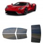 לרכב Ford GT 2020 ציפוי חלונות שחורים רב פעמי סיליקון לחלונות קדמיים, אחוריים ולחלון האחורי