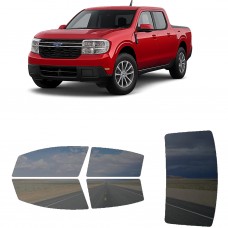 לרכב Ford Maverick Crew PU 2022 ציפוי חלונות שחורים רב פעמי סיליקון לחלונות קדמיים, אחוריים ולחלון האחורי