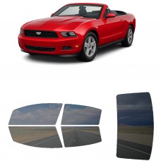 לרכב Ford Mustang 2D Conv 2010 ציפוי חלונות שחורים רב פעמי סיליקון לחלונות קדמיים, אחוריים ולחלון האחורי