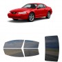 לרכב Ford Mustang 2D Cpe 1999 ציפוי חלונות שחורים רב פעמי סיליקון לחלונות קדמיים, אחוריים ולחלון האחורי