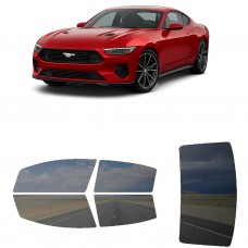לרכב Ford Mustang 2D Cpe 2024 ציפוי חלונות שחורים רב פעמי סיליקון לחלונות קדמיים, אחוריים ולחלון האחורי