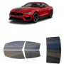 לרכב Ford Mustang Mach 1 Fastback 2022 ציפוי חלונות שחורים רב פעמי סיליקון לחלונות קדמיים, אחוריים ולחלון האחורי