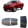 לרכב Ford Ranger Crew PU 2019 ציפוי חלונות שחורים רב פעמי סיליקון לחלונות קדמיים, אחוריים ולחלון האחורי