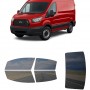 לרכב Ford Transit Low Top Van 2015 ציפוי חלונות שחורים רב פעמי סיליקון לחלונות קדמיים, אחוריים ולחלון האחורי
