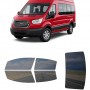 לרכב Ford Transit Passenger High Top Van 2015 ציפוי חלונות שחורים רב פעמי סיליקון לחלונות קדמיים, אחוריים ולחלון האחורי