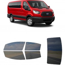 לרכב Ford Transit Passenger Low Top Van 2015 ציפוי חלונות שחורים רב פעמי סיליקון לחלונות קדמיים, אחוריים ולחלון האחורי