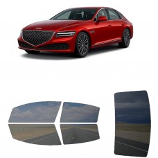 לרכב Genesis G80 2022 ציפוי חלונות שחורים רב פעמי סיליקון לחלונות קדמיים, אחוריים ולחלון האחורי