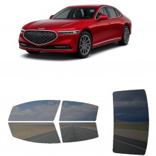 לרכב Genesis G90 2022 ציפוי חלונות שחורים רב פעמי סיליקון לחלונות קדמיים, אחוריים ולחלון האחורי