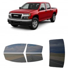 לרכב GMC Canyon Crew PU 2004 ציפוי חלונות שחורים רב פעמי סיליקון לחלונות קדמיים, אחוריים ולחלון האחורי