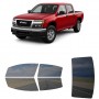 לרכב GMC Canyon Crew PU 2004 ציפוי חלונות שחורים רב פעמי סיליקון לחלונות קדמיים, אחוריים ולחלון האחורי