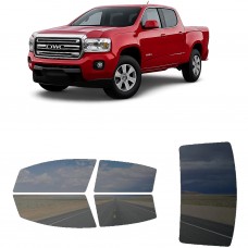 לרכב GMC Canyon Crew PU 2015 ציפוי חלונות שחורים רב פעמי סיליקון לחלונות קדמיים, אחוריים ולחלון האחורי