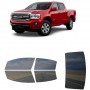 לרכב GMC Canyon Crew PU 2015 ציפוי חלונות שחורים רב פעמי סיליקון לחלונות קדמיים, אחוריים ולחלון האחורי