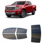 לרכב GMC Canyon Denali 2018 ציפוי חלונות שחורים רב פעמי סיליקון לחלונות קדמיים, אחוריים ולחלון האחורי